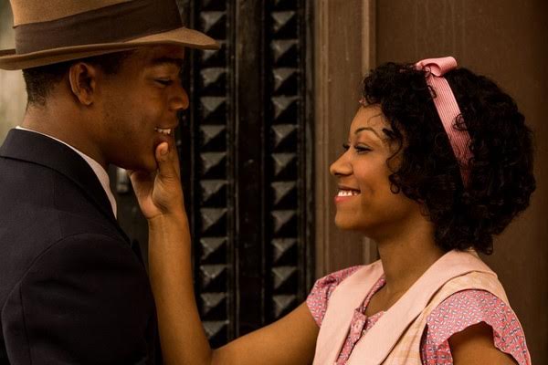 Stephen James as Jesse Owens and Shanice Banton as his wife Ruth Owens