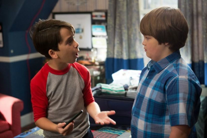 Jason Drucker (Greg Heffley aka Wimpy Kid), left, and Owen Asztalos (Greg’s best friend) in the movie, &quot;Diary of a Wimpy Kid: The Long Haul.&quot; 