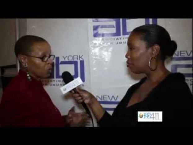 Terrie Williams, president of the Terrie Williams Agency, talking with What&#039;s The 411 correspondent Barbara Bullard