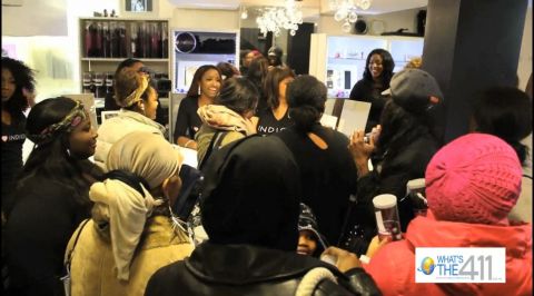 Crowd on hand for Indique Hair's Mystere Curl and Perfect 10 Collection