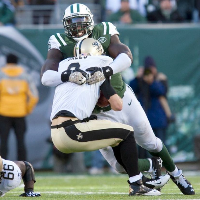 The Jets defensive line put the clamps on the high powered Saints offense.