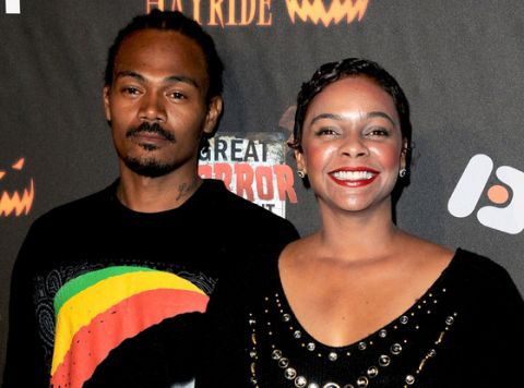 Actress Lark Voorhies and her husband, Jimmy Green, a man she me online.