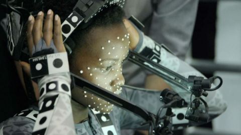Lupita Nyong'o in a Star Wars: The Force Awakens leaked photo; her character has not been confirmed as yet.