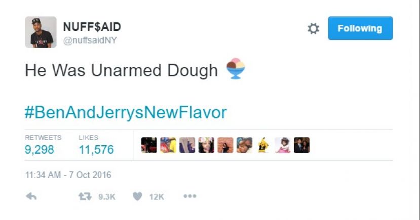 @nuffsaidNY posted a very creative Twitter in response to Ben and Jerry&#039;s support of the Black Lives Matter movement