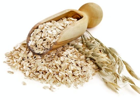 Oatmeal is more than food product soothing and anti-inflammatory substance for skin