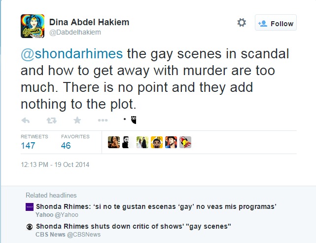 Tweet Complaining-Gay-Scenes Scandal How-to-get-away-with-murder Cropped