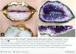 Geode-Inspired lip creation by Johanna Adams