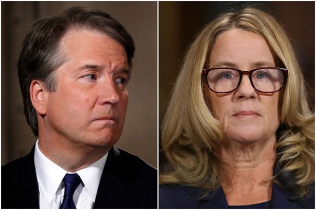 Gender politics were on full display at the U.S. Senate Judiciary Committee’s hearing featuring Dr. Christine Blasey Ford. (Left to Right); US Appeals Court Judge, Brett Kavanaugh, and Dr. Christine Blasey Ford.