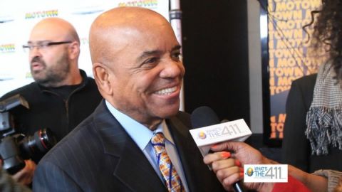 Motown Records founder, Berry Gordy, talking with What's The 411TV producer, Ruth J. Morrison