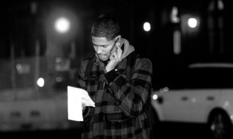Journalist Michael J. Feeney working the night shift in Harlem, NY. Feeney passed away on January 31, 2016, at age 32.