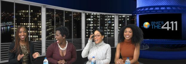 What's The 411 on-air talent (l to r) Kizzy Cox, Onika McLean, Courtney Rashon, Essence Semaj