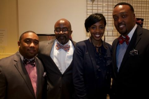 Crystal Lynn Interviews Alfred Edmond Jr. (2nd from left) and the Founders of Windsor Neckwear 