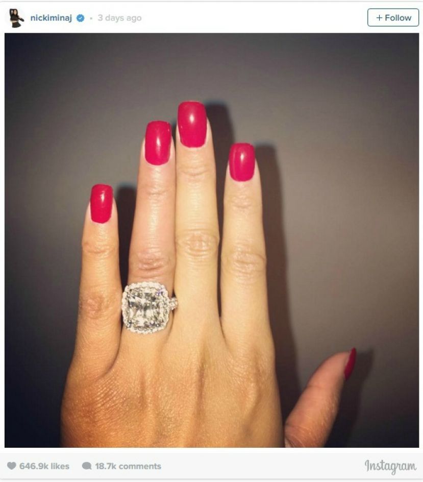 Nicki Minaj engagement ring