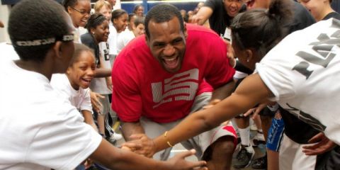 LeBron James has partnered with the University of Akron to provide a guaranteed four-year scholarship to the school for students in James' I Promise program who qualify.