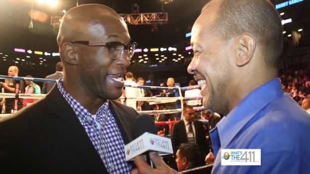 Professional boxer Bernard Hopkins talking with What&#039;s The 411 reporter Andrew Rosario