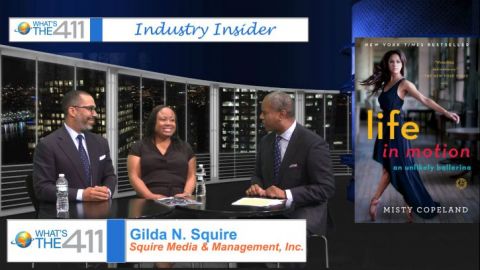 Valentino Carlotti, Head, Securities Division, Institutional Clients Group; Gilda N. Squire, Squire Media and Management; and What's The 411TV host, Glenn Gilliam