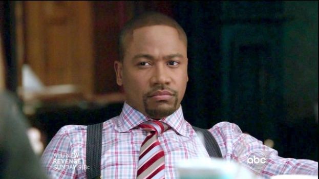 Columbus Short on the set of the hit ABC-TV series, SCANDAL