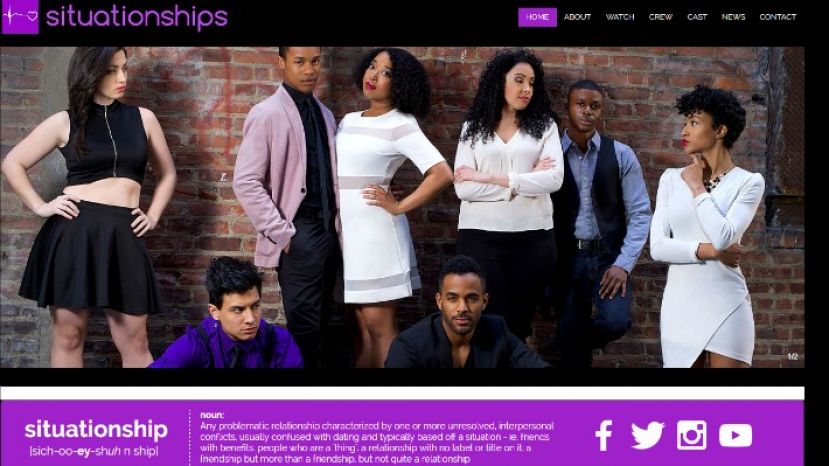 The cast of the new, hot web series, Situationships