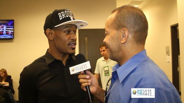 Boxer Danny Jacobs talking with What&#039;s The 411 reporter Andrew Rosario