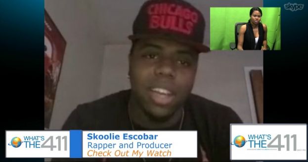 What&#039;s The 411 music and entertainment reporter Rita Obi talkin with Alabama rapper, Skoolie, about his short film for his new single, Check Out My Watch, 
