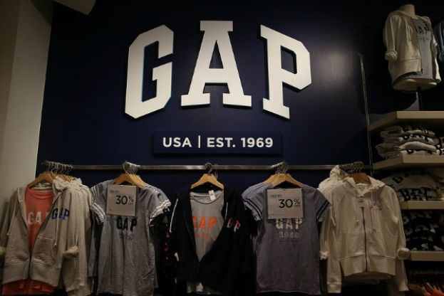 Clothing in a Gap store