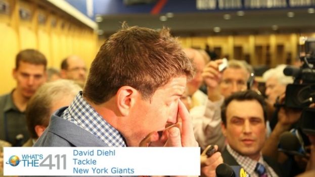 New Yorks Giants tackle David Diehl addressing the media after Giants lose to Philadelphia Eagles 36-21