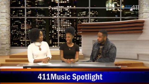 What's The 411 host, Kizzy Cox, interviewing teen sensation Haley Smith and Chas Bronxson
