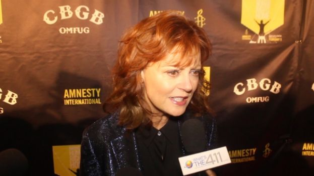 Actress Susan Sarandon on the red carpet for the Amnesty International concert