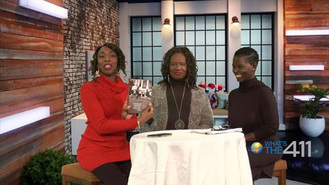 Photo from left to right: Award-winning journalist and What's The 411 co-host, Kizzy Cox; Terra Renee, author, and President, African American Women in Cinema, and; Onika McLean, comedian and co-host of What's The 411