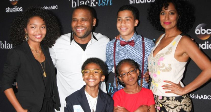 The cast of the ABC hit comedy series, Black-ish